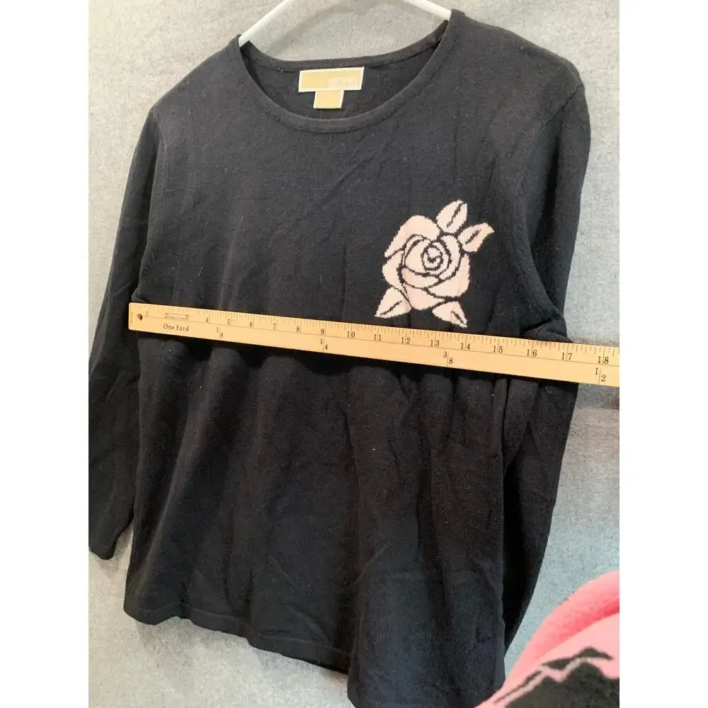Michael Kors Sweater Womens Large Long Sleeve Round Neck Pullover